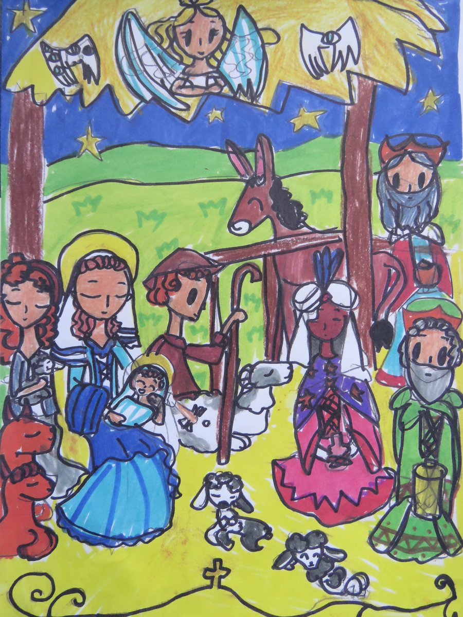 Congratulations to Polina, Block 1, (yr. 7) whose nativity scene was chosen by PACT (Petersfield Area Churches Together) as their Christmas Card design for 2022! Beautiful work and a lovely way to start the festive season! #charitycards #bedalesprep #petersfieldpulse #petersfield