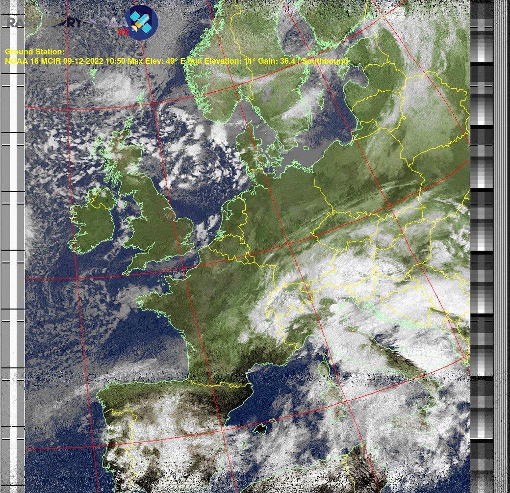 M0GIW's tweet image. Lovely winter sunny day across North East Europe Today. Some more work to do on the #Finningley #raspberrynoaa station, #fars #NOAA #WXSAT