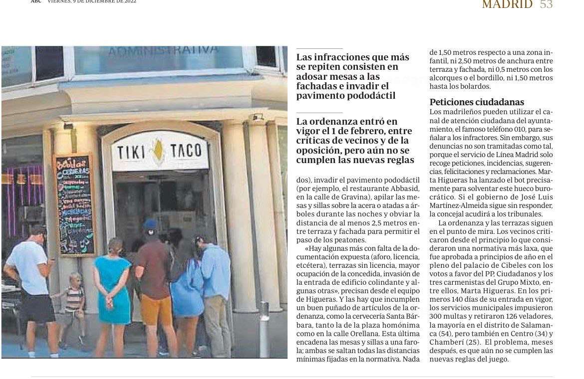 Marta Higueras tweet media