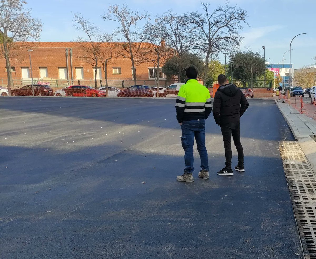 El futuro aparcamiento en el barrio 
de San Lorenzo, ya va cogiendo
 forma 👍🏾👌🏾 #Terrassa