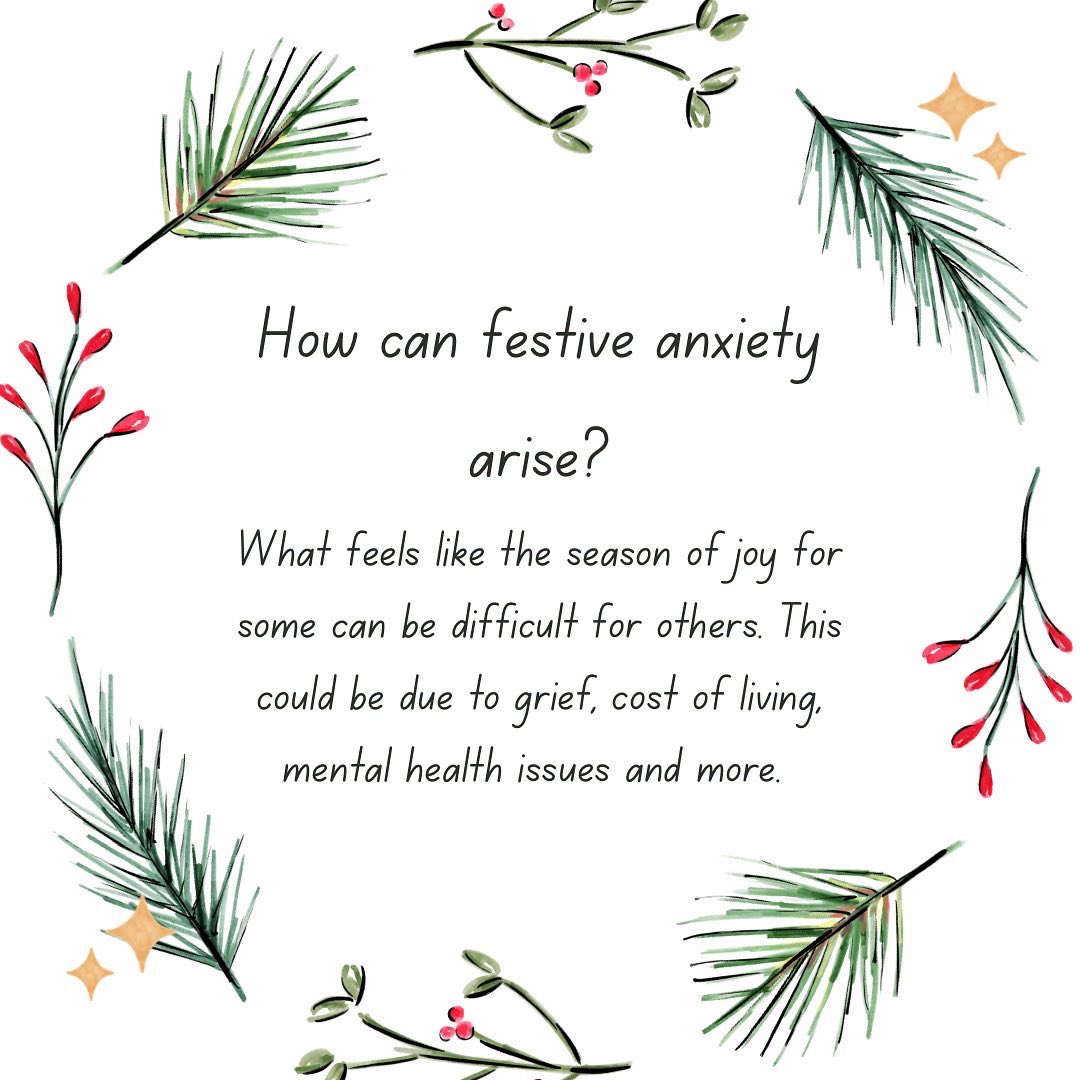 SuttonUplift's tweet photo. Let’s talk about festive anxiety. The lead up to Christmas can be fun, but it can also feel difficult, especially due to the cost of living, mh issues and more. You can find tips to cope below. 🧵 #CostOfLivingCrisis #MentalHealthMatters #Christmas #sutton @SWLSTG #suttonuplift https://t.co/PKee2jdQ3x