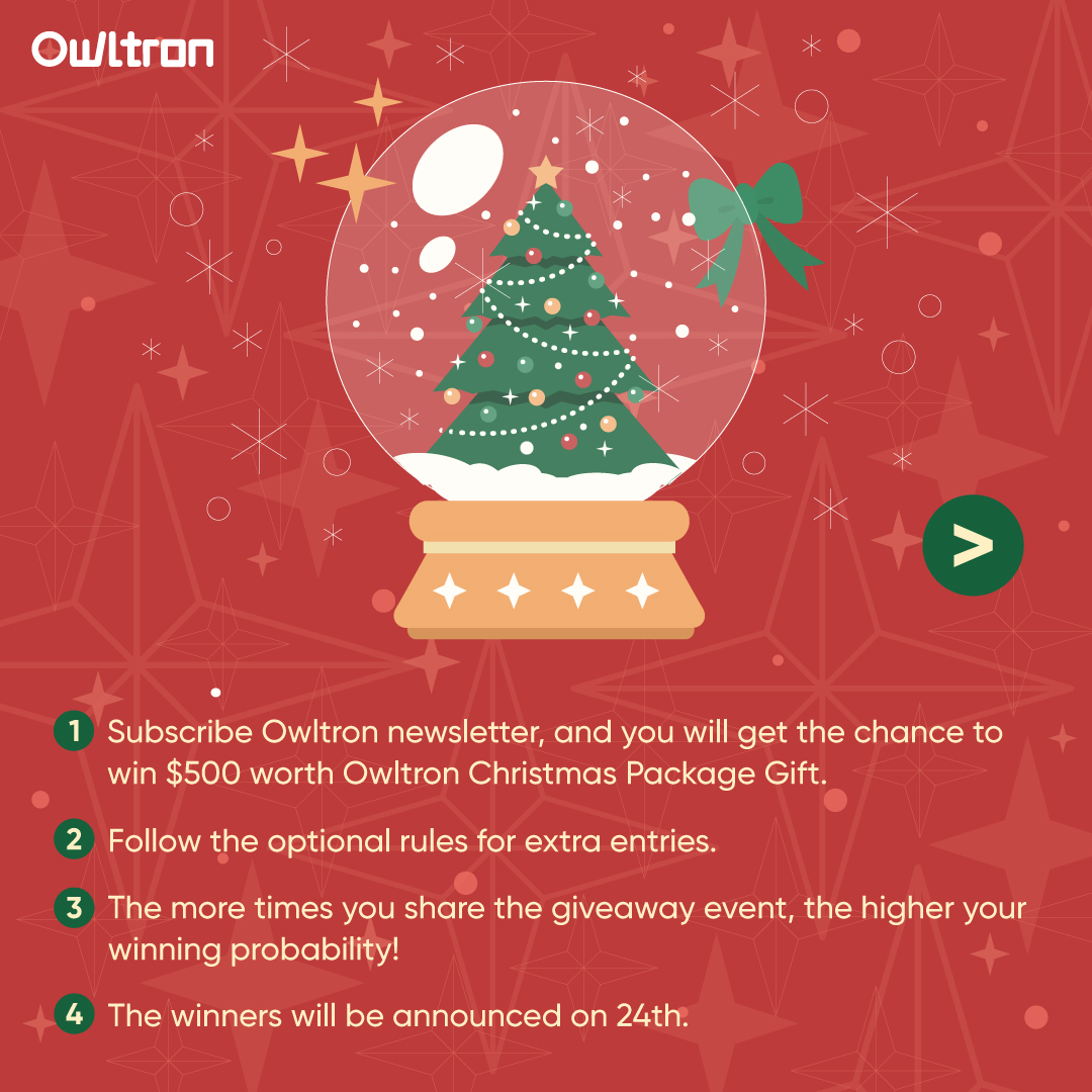 OwltronOfficial's tweet photo. 🎄ℂ𝕙𝕣𝕚𝕤𝕥𝕞𝕒𝕤 𝔾𝕚𝕧𝕖𝕒𝕨𝕒𝕪🎄
Hello everyone!!🥰
Christmas is so close, we have already prepared some presents for you. From now on, subscribe to our newsletter, and you will have a chance to win a $500 worth of prize!🎁🤗
Check here👉https://t.co/giMx8BjMpX

#Owltron https://t.co/DlCkdM8R5z