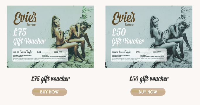 Our #giftvouchers are the perfect present for anyone in your life who you think needs a bit of a pamper. We have a range, covering different prices and treatments - so definitely something for everyone. And, you can buy them online...

eviesretreat.com