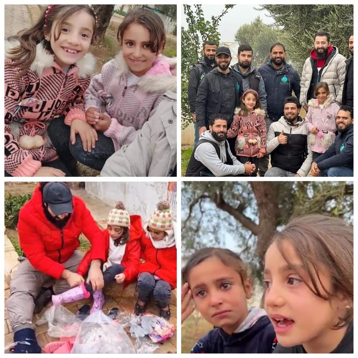 يقول تعالى : 
{وَفِي ذَلِكَ فَلْيَتَنَافَسِ الْمُتَنَافِسُونَ}.
 اللّهم  اجعلنا من المتنافسين على الخير .
منظمة  تسبق الخيّرين ، و تصل إلى الطفلتين اليتيمتين #صبا و #إيلاف عقب انتشار فيديو لهما وهما يبكيان في المخيمات من البرد والجوع .
حمدا لله تمّ تلبية جميع حاجاتهما .🌷🐣