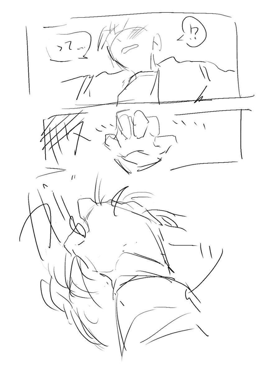 game_akisyo's tweet photo. そして裏にしか上げてない漫画のラフ https://t.co/iQi1Nmzedk