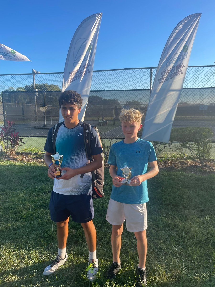 Leinster_Tennis's tweet photo. Leinster tennis programme player Zac Naughton r/ up at the Casely International  orange bowl warm up tour event in miami Versus Ivan Ivanov 64 63 https://t.co/CKveINTjgQ