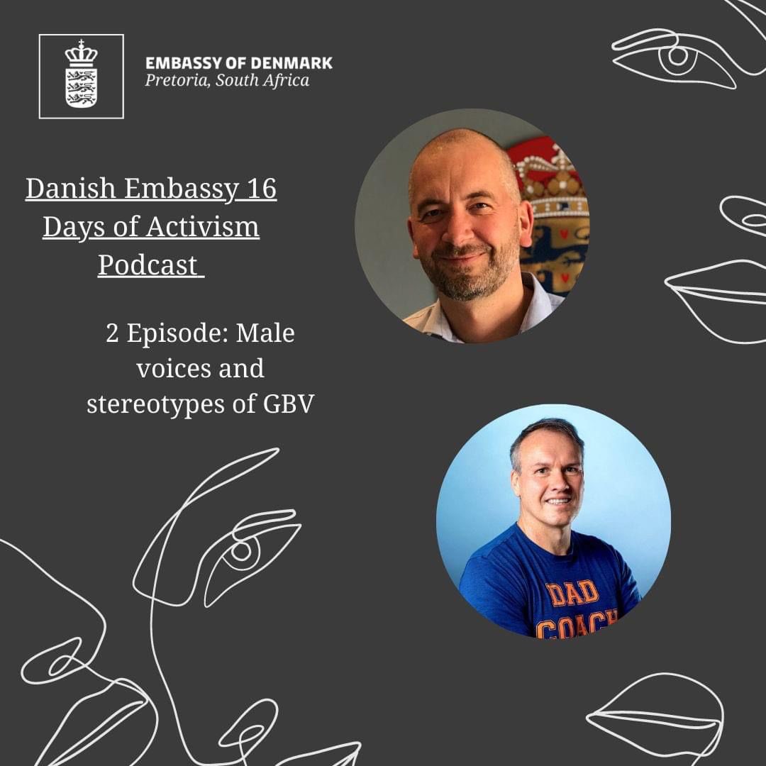 #16DaysOfActivism for No violence against #Women and Children!🇩🇰 Embassy happy to bring you #podcast episode with Craig Wilkinson from #FatherANation and Ambassador Tobias E. Rehfeld on the subject of male voices, masculinity and stereotypes within #GBV✊
soundcloud.com/user-753049886…