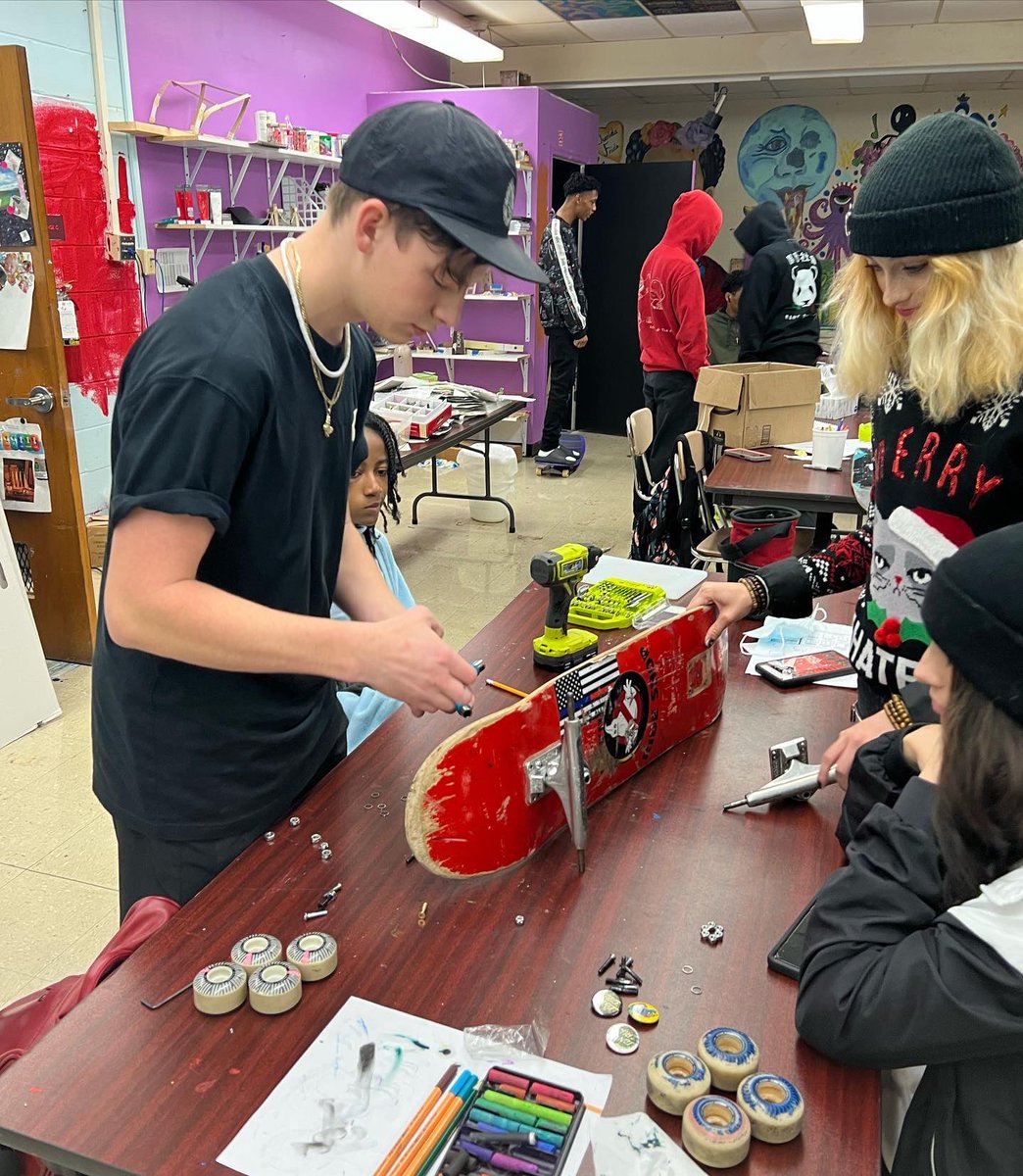 #skateclub <a href="/mcgavock_high/">McGavock High School</a> #littlefreeskateshop #makerspace #steam Skating, Technology, Engineering, Art, Math, #skateboarding