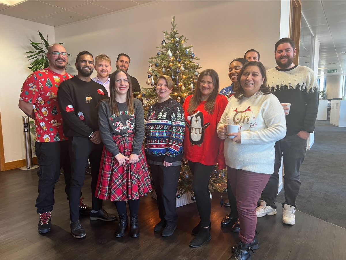The Christmas countdown is on 🎄

#TeamGlenny donned their finest festive sweaters in our Stratford office for this year's #ChristmasJumperDay 🙌🏼

Thanks to everyone for getting in the Christmas spirit and raising some money for <a href="/savechildrenuk/">Save the Children UK</a>.