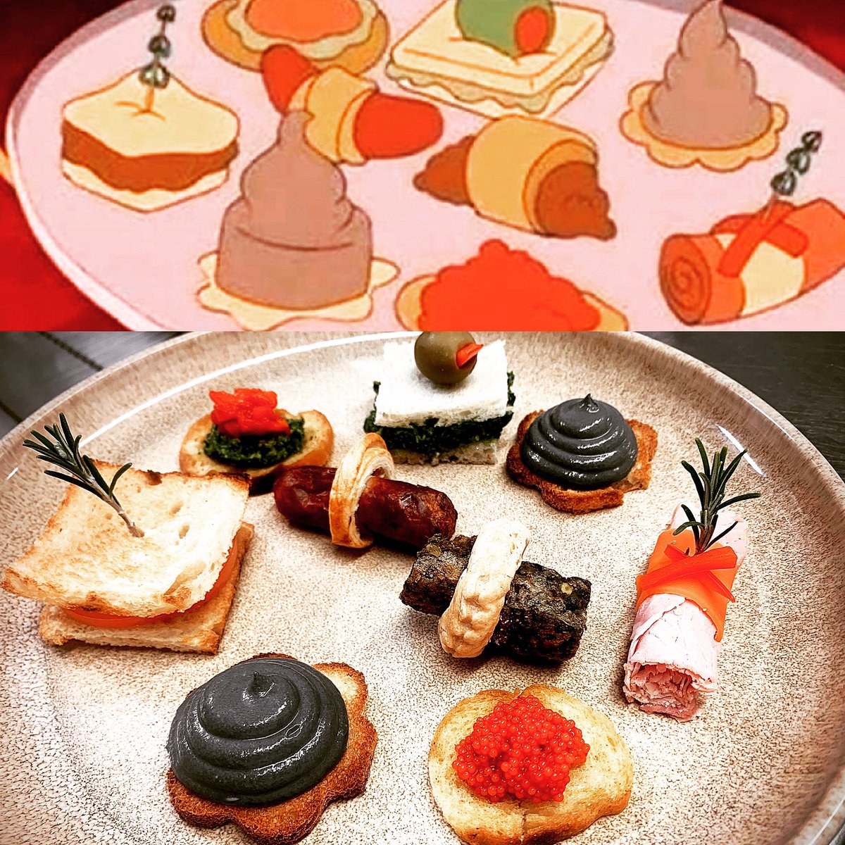 Can you guess the classic animated film? One course from our eight course tasting menu tomorrow <a href="/pigsbackcork/">On The Pigs Back</a>