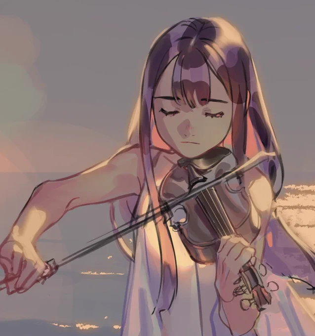 i like to think she and bernard share a violin 