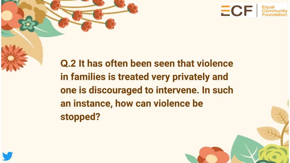 What can be an option? 

#16DaysofActivism2022 #16DaysOfActivism