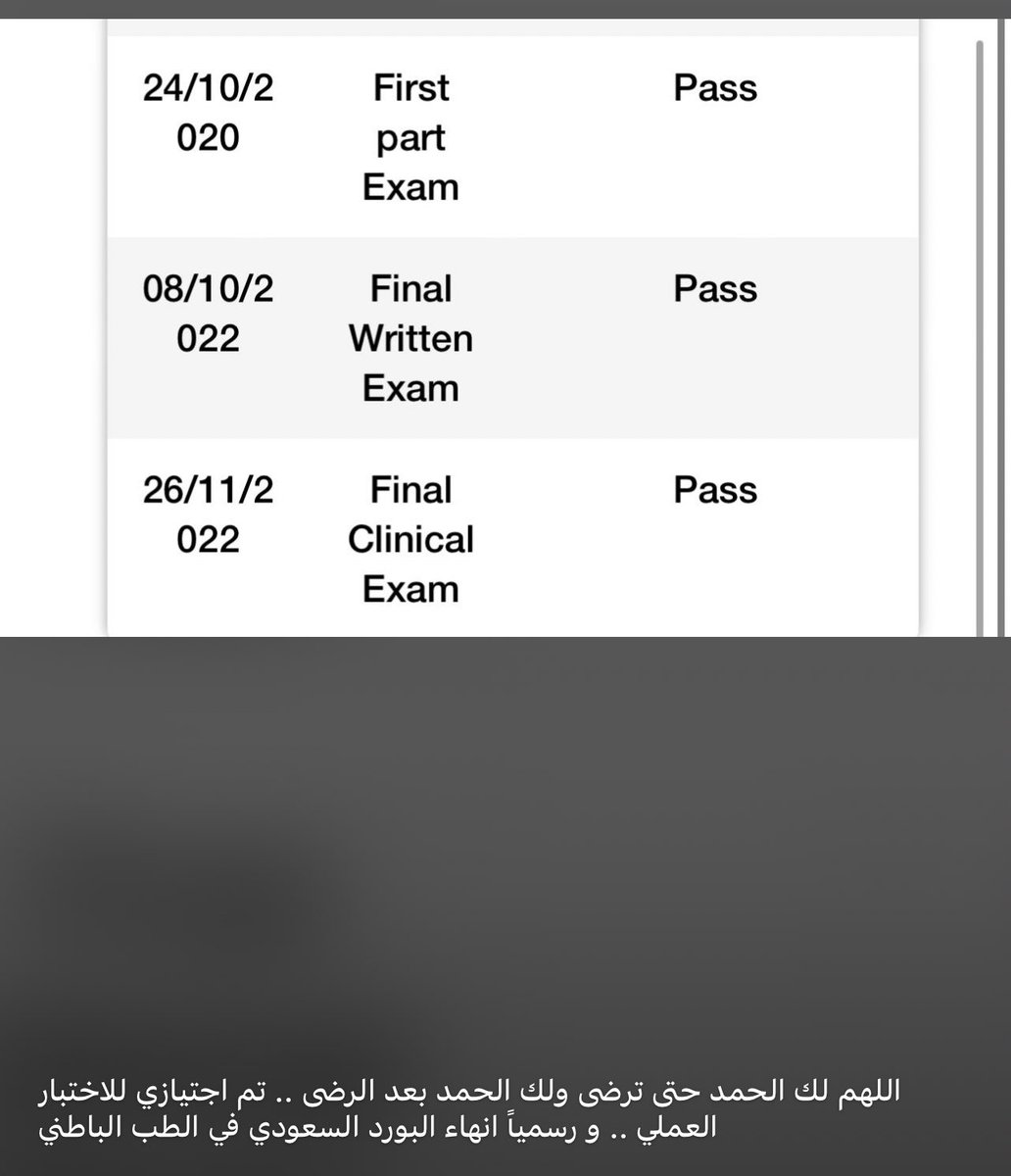 HalfJoo's tweet photo. اللهم لك الحمد كما ينبغي لجلال وجهك و عظيم سلطانك .. ماشكرناك و ماعبدناك حق عبادتك 

تم بحمد الله إجتياز آخر إختبار لي في تخصص الطب الباطني
اسأل الله ان ينفع بي عباده 
الحمدلله على نعمة الأهل و الدعم المعنوي من كل شخص خلال ال٤ سنوات دي 
الأب الروحي لسبب نجاحي @DrNezarB https://t.co/KhJXtv8JZ8
