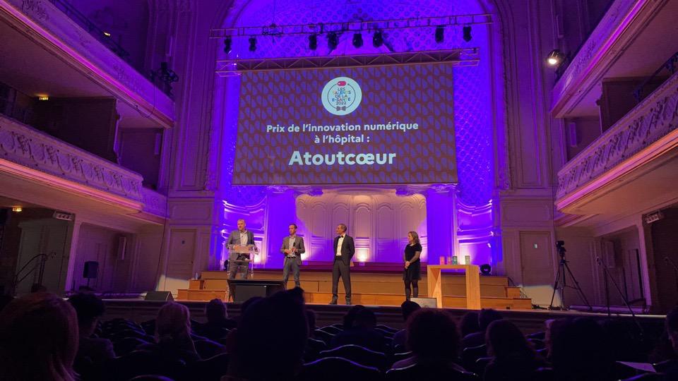 On a gagné ! Observia remporte le Prix de l'innovation numérique à l'hôpital avec le projet Atoutcoeur, remis lors des Talents de la E-santé 2022. Merci au jury ainsi qu'à l'Agence du Numérique en Santé pour ce prix qui vient couronner 6 ans de travail avec l'hôpital Bellan.