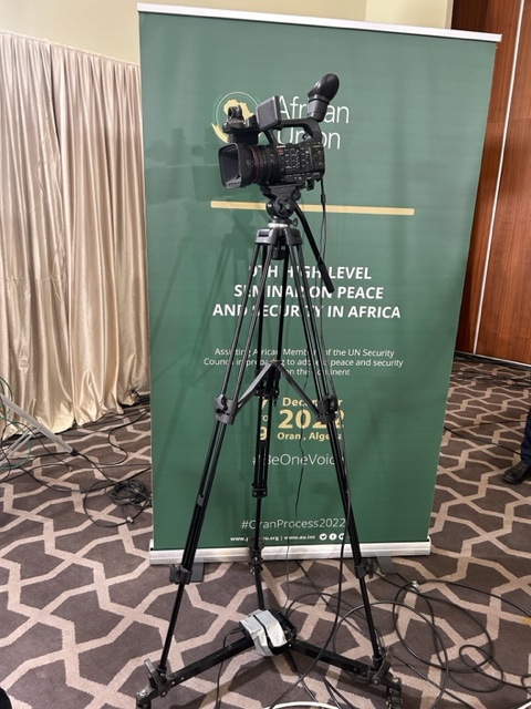 AUC_PAPS's tweet photo. Minister @Lamamra_dz , #MoFA and the National Community Abroad, #Algeria  and Comm. @Bankole_Adeoye  @AUC_PAPS held a press conferences at the end of the 9th High-Level Seminar.   #BeOneVoice #OranProcess2022 https://t.co/VyYW6y0IfA