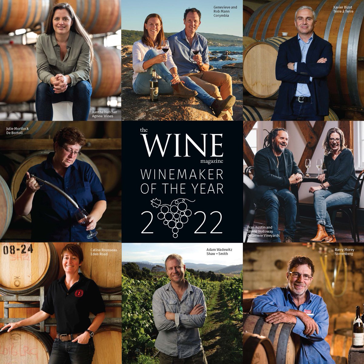 the WINE magazine (@thewinemag) on Twitter photo The final countdown is on! Winemaker of the Year 2022 will be announced this Thursday ⏳
Show your support below for the finalists 👍
<a href="/shawandsmith/">Shaw + Smith</a> <a href="/DelamereWine/">Shane and Fran</a> <a href="/DeBortoliWines/">De Bortoli Wines</a> <a href="/TerreaTerreWine/">Terre a Terre Winery</a> <a href="/edenroadwines/">Eden Road Wines</a> <a href="/AudreyWilk1866/">Audrey</a> <a href="/CockfightGhost/">Cockfighter's Ghost</a> The final countdown is on! Winemaker of the Year 2022 will be announced this Thursday ⏳
Show your support below for the finalists 👍
<a href="/shawandsmith/">Shaw + Smith</a> <a href="/DelamereWine/">Shane and Fran</a> <a href="/DeBortoliWines/">De Bortoli Wines</a> <a href="/TerreaTerreWine/">Terre a Terre Winery</a> <a href="/edenroadwines/">Eden Road Wines</a> <a href="/AudreyWilk1866/">Audrey</a> <a href="/CockfightGhost/">Cockfighter's Ghost</a>