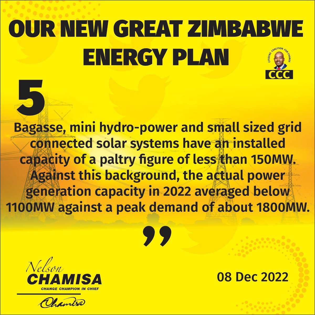 CCCZimbabwe's tweet photo. 2. ⚡️OUR NEW GREAT ZIMBABWE ENERGY PLAN: #FixZESA https://t.co/Fg5Lw5jMgW
