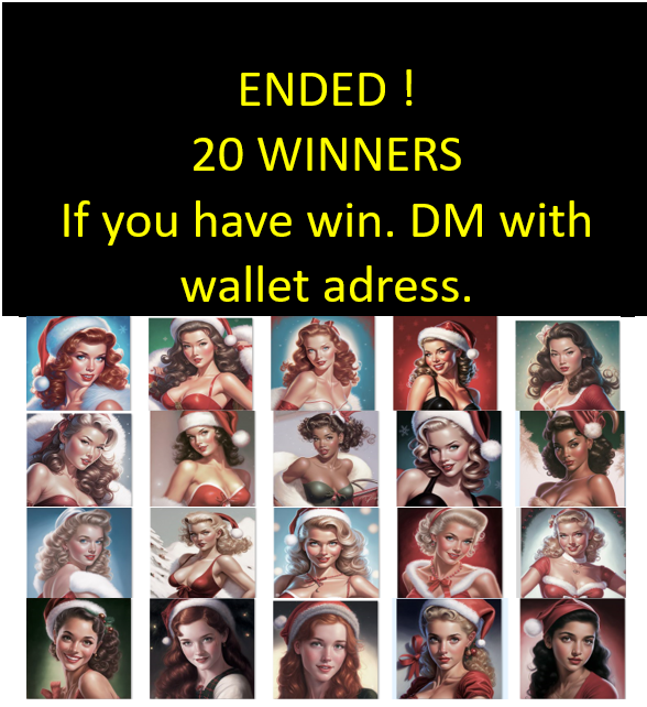 Winners : plz DM
<a href="/Yoshyy999/">𝗬𝗢𝗦𝗛𝗬 𝗪𝗢𝗥𝗟𝗗 Come back❗️❗️❗️</a>
<a href="/BunnyBilla_/">Bunny×Billa🥀</a>
@crtr_nft
<a href="/Mahipal3472/">Mahipal3472</a>
<a href="/Laugh_Project/">SeRiaL ArT & NfTs LoVeR 🫟🖌️</a>
<a href="/Crypto_POPS_/">maria olivera.</a>
<a href="/CreatorG11/">Lonespera</a>
@Hanami_grls
<a href="/Meihara_xSora/">Zumi_hara_ | PHASE 3 |</a>
<a href="/EMPStudio4/">GnomeClub NFT (EMPstudio)</a>
<a href="/FrenchisFunky/">Frenchis Funky Club Artist NFT.NYC 2024🔥</a>
@FlawsomeNFT
<a href="/aiporiumart/">aiporium</a>
<a href="/thatswhatsup333/">Harry Lawrence</a>
<a href="/T56616058/">momoT3776</a>
<a href="/Katty_proarty/">Kattyproarty.eth°tez°</a>
<a href="/handdraw_craft/">ℍ𝔻ℂ 🌸</a>
<a href="/airulart/">NOslimes/ daily life of slimes</a>
<a href="/LucMertens1/">Pigrasso 🚀</a>
<a href="/Annora_nft/">Annora</a>