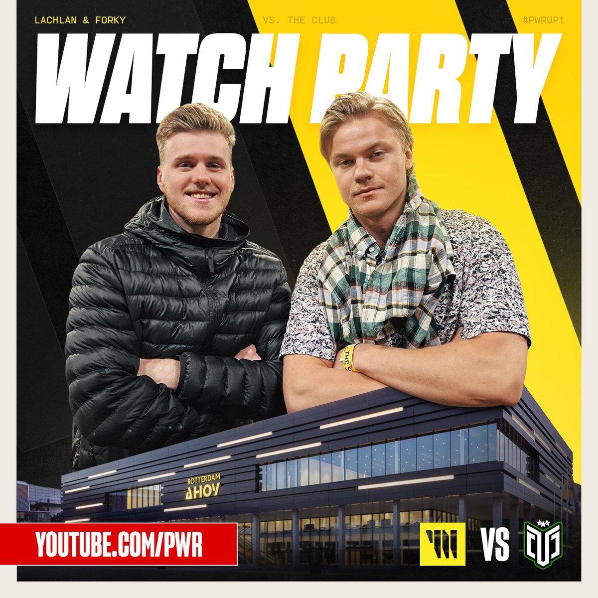 TeamPWR's tweet photo. This watch party's going Forko Mode 😤

Hosts:
⚡ @LachlanYT 
⚡ @ForkyRL 
 
#RLCS Fall Major | Swiss Stage vs The Club
📺 https://t.co/2P0mFCPmzu https://t.co/qzVf9i3Osp