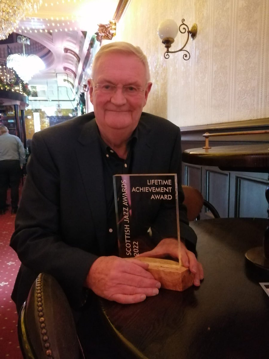A huge congratulations to Alan Steadman, presenter of Jazz Waves on Care Radio, for being honoured with a Lifetime Achievement Award at last night's #ScottishJazzAwards. We're so proud to have you with us here at Care Radio, Alan.