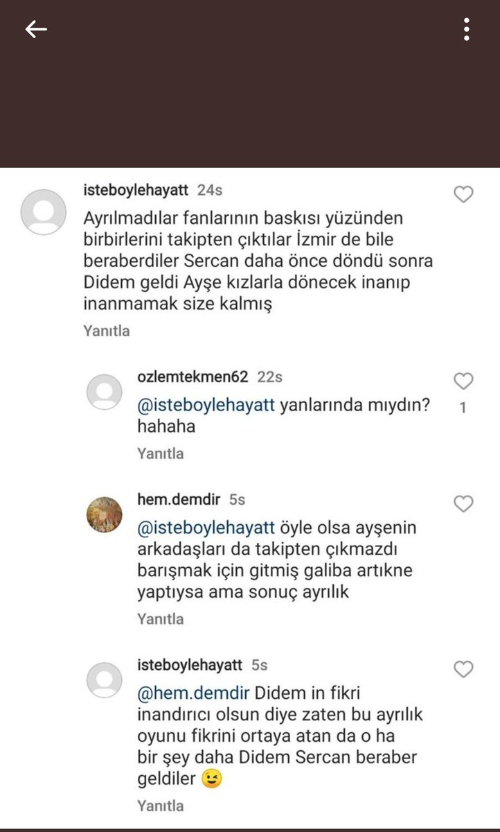 Bu Fake hesap kiminse herşeyi biliyormuş <a href="/ayseyukselresmi/">AyseYukselOfficiall</a>