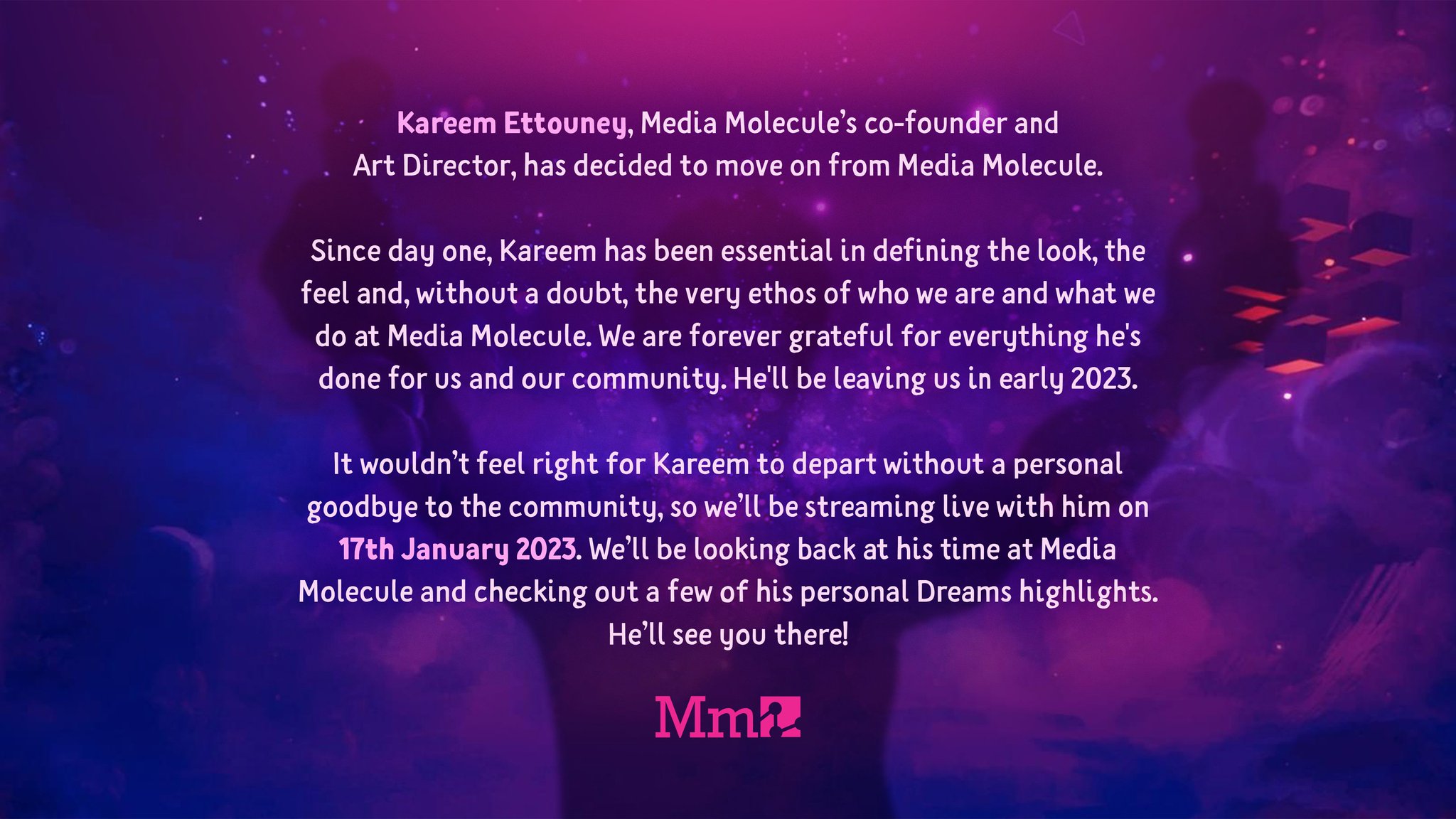 Media Molecule on Twitter: "An update from Media Molecule HQ. 💜 https