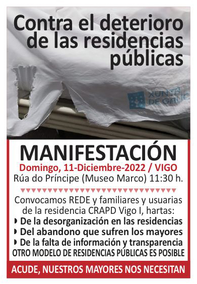 PaulinoCampos7's tweet photo. 📢 MANIFESTACIÓN contra el DERRUMBE de las RESIDENCIAS PÚBLICAS (este DOMINGO en VIGO)
👉 El páramo de Feijóo: 13 años de Gobierno, ninguna residencia pública construida en Galicia, cero patatero desde 2009
👉 El legado de Feijóo: Abandono de lo público, desorganización, opacidad https://t.co/CpEk3whfEr