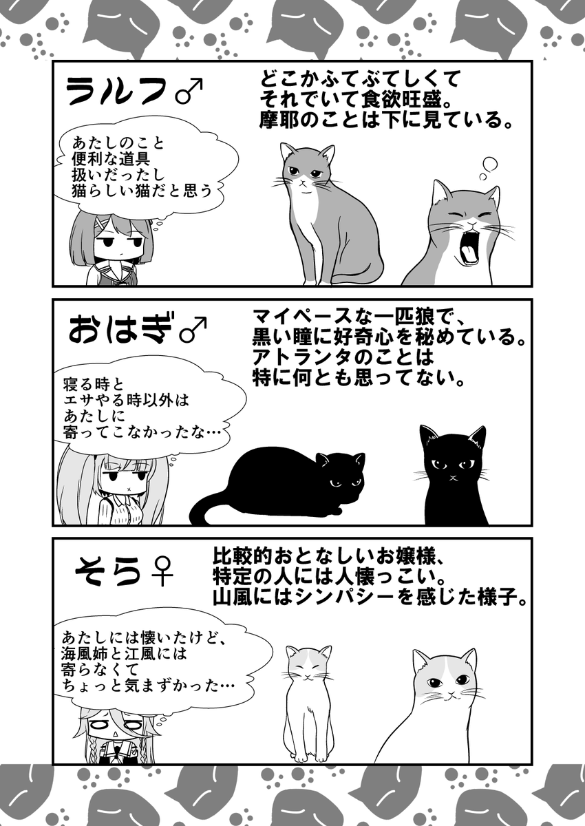 まやまかぜランタに登場した猫たちの紹介です
モデルは実家で飼ってる猫たちがモデルになります(名前は異なりますが…)
猫編のご愛読本当にありがとうございました🙌 
