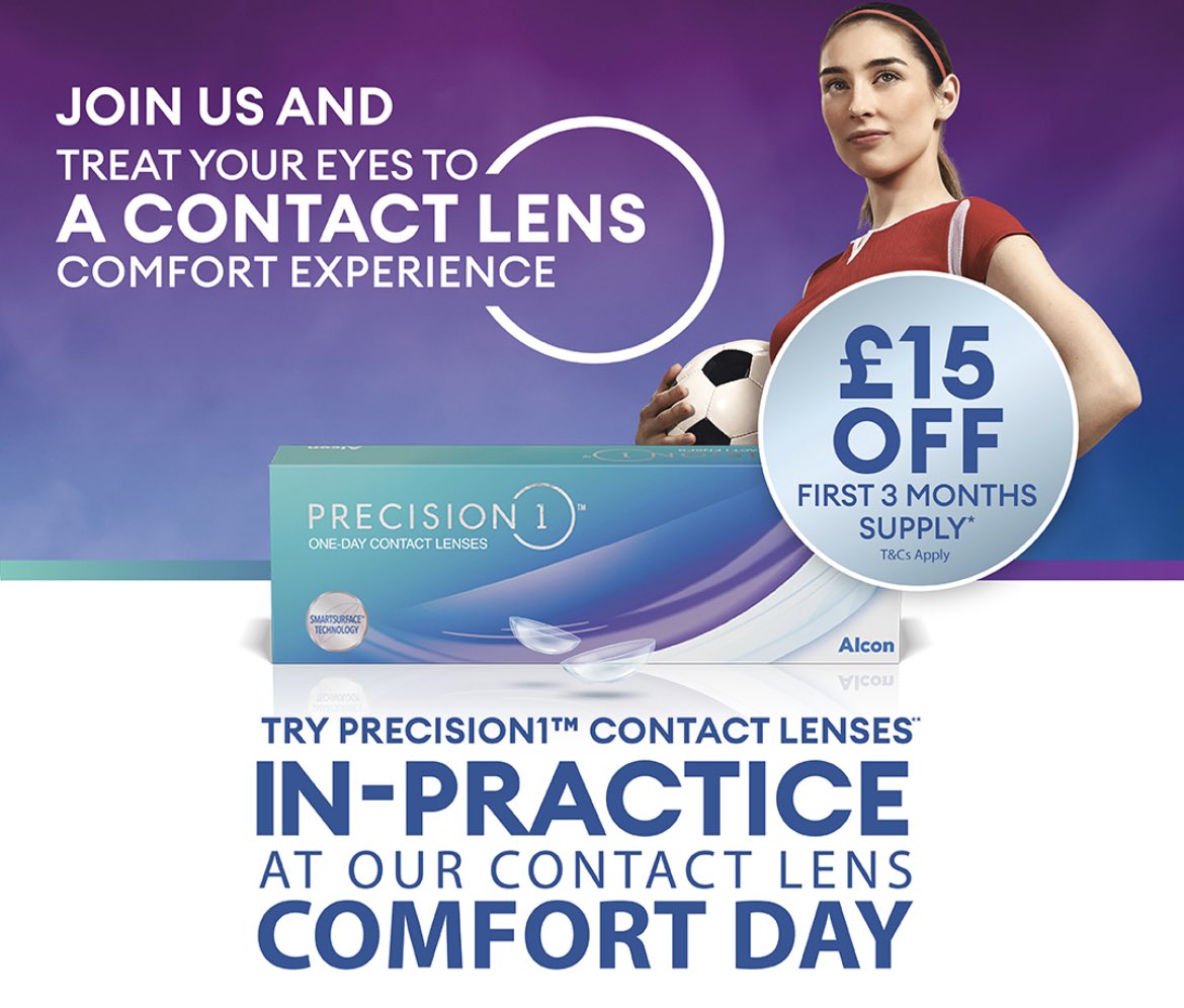 saintsscott's tweet photo. On Monday we have a limited amount of opportunities to try out contact lenses FOR FREE ! To experience how comfortable the latest lenses are call 01635 31113 to book your place. https://t.co/ADSkjfY0eC