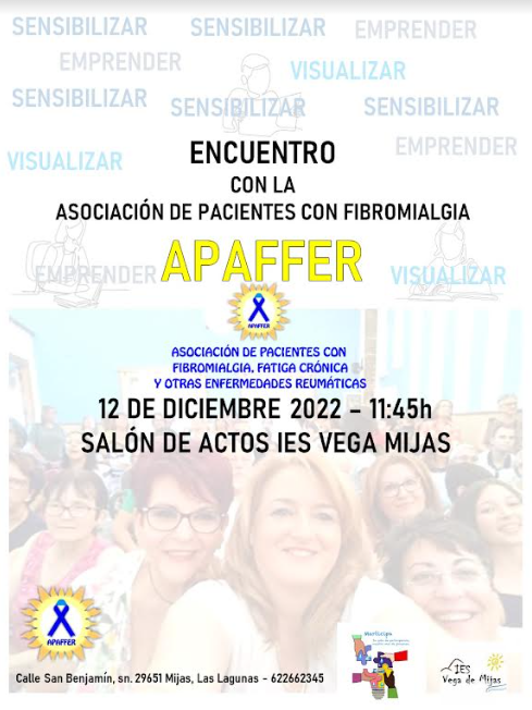 ProgramaInnicia's tweet photo. Actividad que se realizará en la Sala de Audiovisuales el día 12 de diciembre para la sensibilización y colaboración con la Asociación APAFFER en la que participará el alumnado de 2º GIAT, 1ºESOB y 4ºESOB https://t.co/OxhN7AhmkX