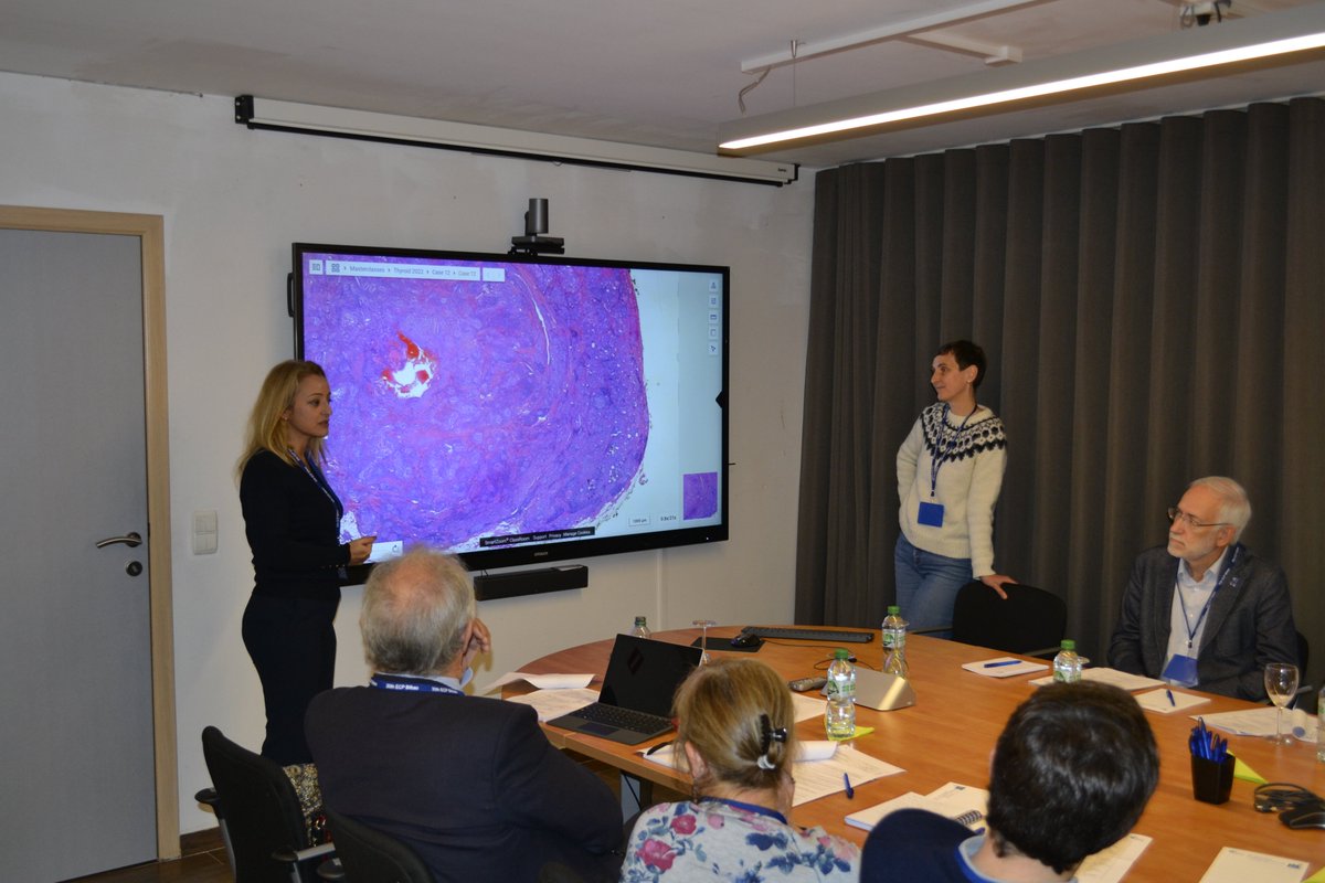 This week ESP hosted the first Masterclass course: Thyroid Pathology! The course included lectures from 3⃣ top-level experts in #thyroid #pathology. There were also presentations of cases by the participants themselves! All sessions included fruitful discussion! 
#PathTwitter
