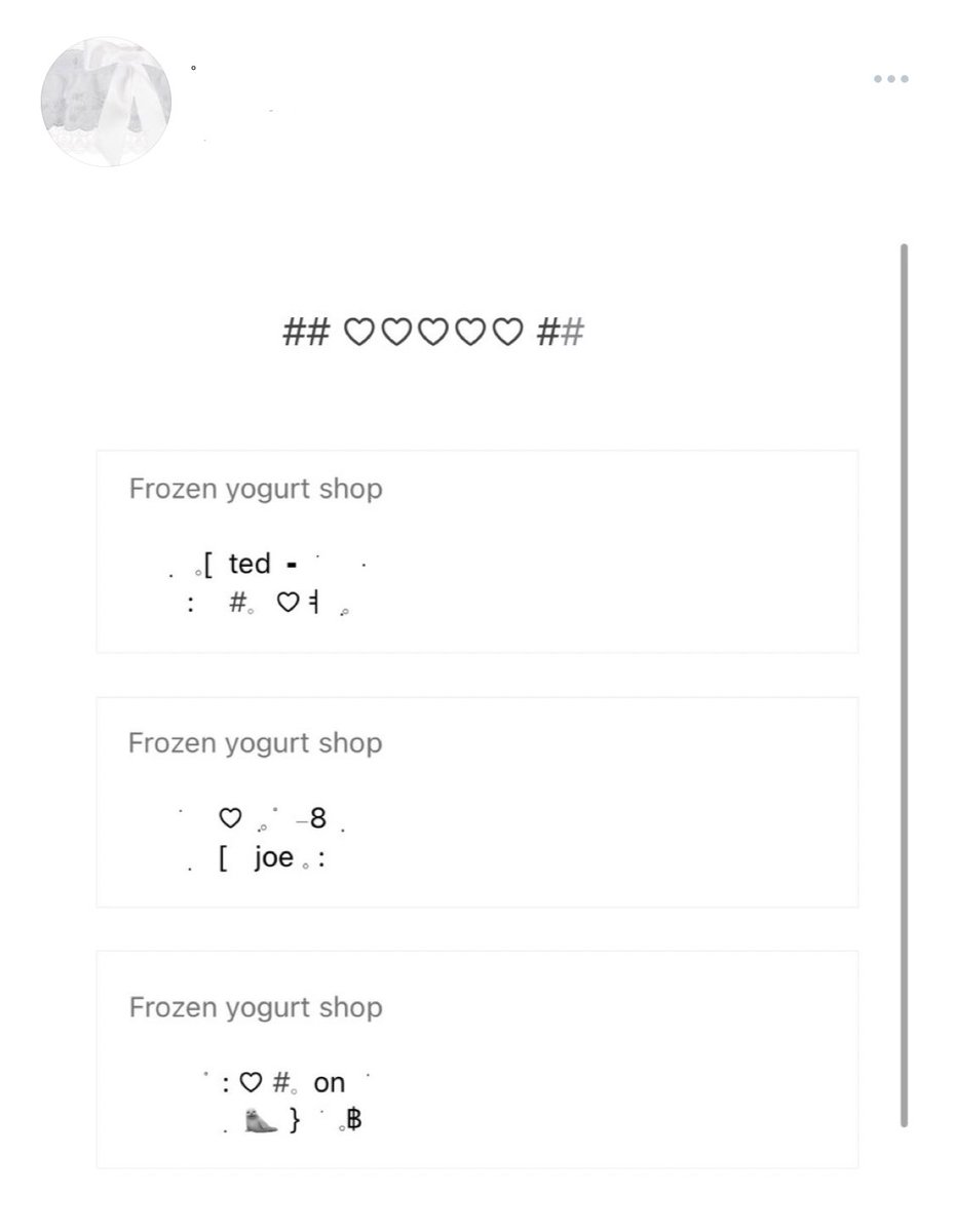 ⠀ 
⠀ ⠀ ⠀ all⠀5⠀]𓈒⠀ ♡ 1 form ִ   3#
⠀ ⠀ ⠀ ⠀  ֯  ⠀ mt   นะคะ  
⠀