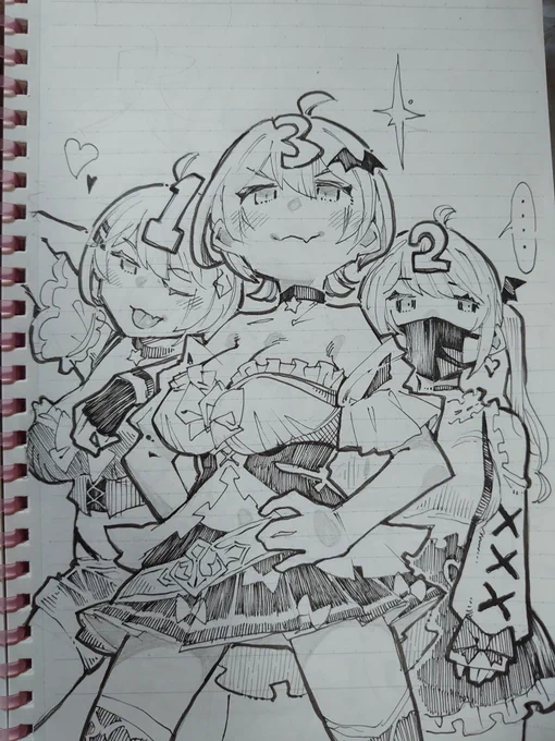 かわいい女の子を描きました。
#メルArt 