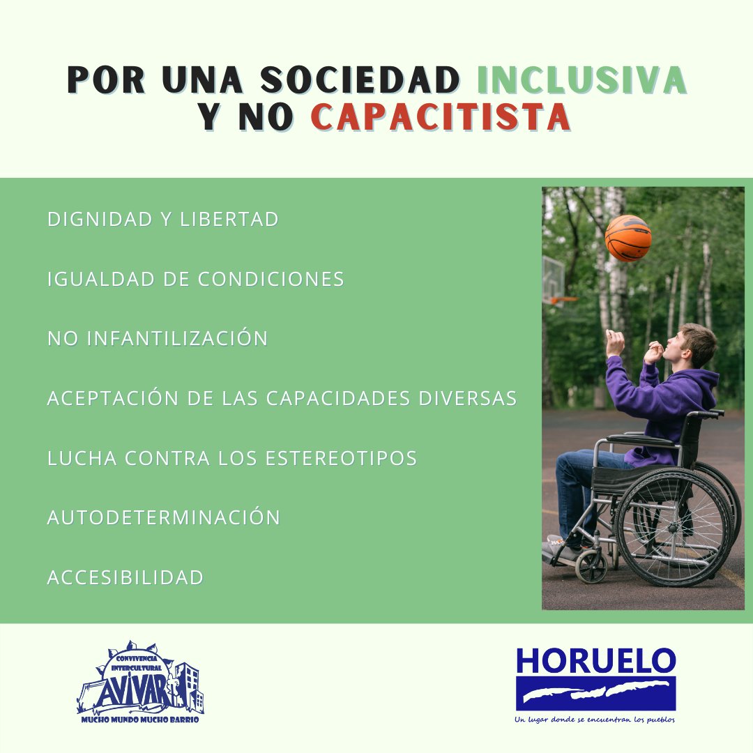 Hace unos días, el 3 de Diciembre, fue el Día Internacional de las Personas con Diversidad Funcional. 📅Creemos que es importantísimo informarnos sobre este tema, pero sobretodo dar voz a aquellxs que pertenecen a este colectivo. 👩🏽‍🦯👨🏿‍🦼

Por una sociedad realmente inclusiva. 💪🏾💪🏻💪🏿