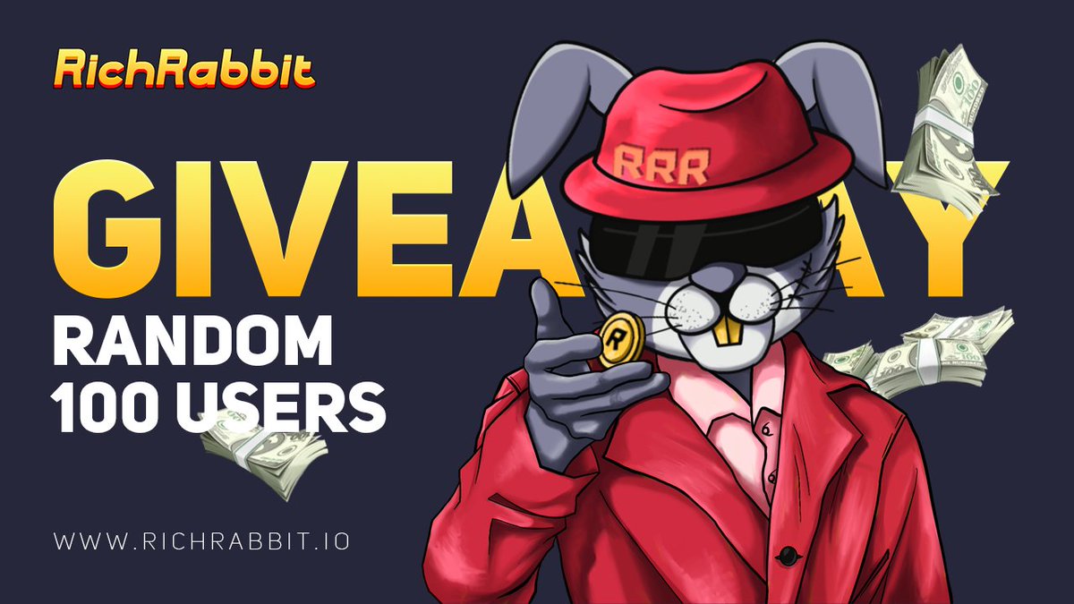 RichRabbit_RRR's tweet photo. 😎#Giveaways from #RichRabbit Yacht Club!

💵We are a club focused on making money on @BNBCHAIN! Cooooool！

1、Follow @RichRabbit_RRR &amp; RT 
2、Join https://t.co/5K5TQOHDVF
3、Leave BSC address

⛵Random 100 people get $RRR #Airdrops https://t.co/kjWIhCSMIX