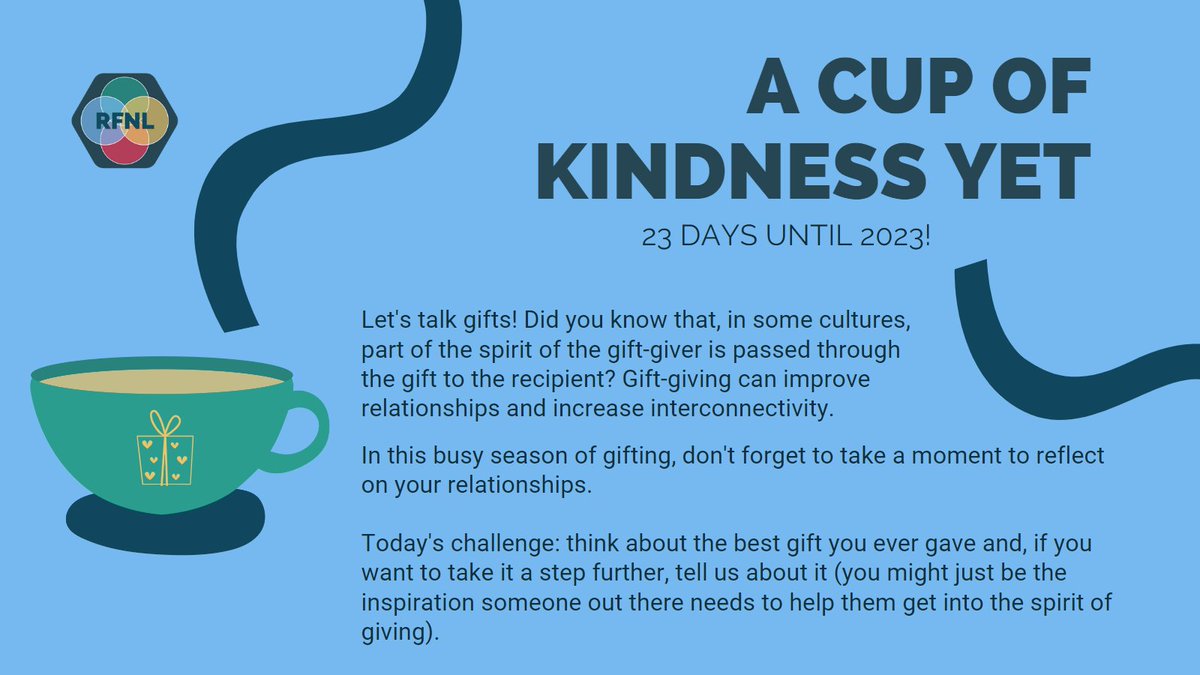 RelatFirstNL's tweet photo. The best gift I ever gave? When we were younger, my sister LOVED straws so I bought enough straws to fill a shoebox for her! RFNL would love to hear about your best gifts (given or received!). #acupofkindnessyet #auldlangsyne #gift #gifting #sorryturtles #challenge #countdown https://t.co/tNEH0Sa2RE