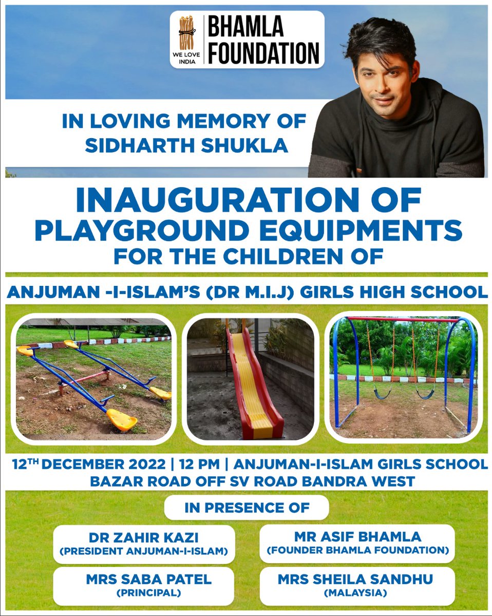 SheilaSandhu's tweet image. Recce of school done today n actually glad we decided on it. Children will hv a small little playground finally.
Volunteers frm @bhamlafoundatio prepping up for #SidhartShukla&apos;s birthday event on 12/12.

Had 1 of Sid&apos;s fav dishes Yakni Pulao cooked by Mrs Bhamla n it was yummy.