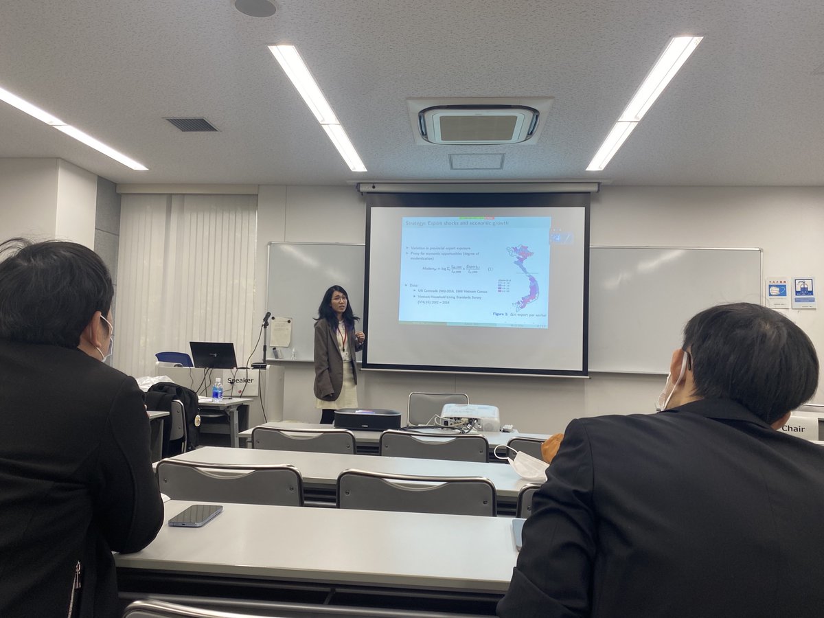 CReAM (@cream_research) on Twitter photo On the second day of sessions at #AASLE2022, CReAM Senior Research Officer and postdoc Quynh (Erin) Huynh <a href="/erin_qh/">Erin Huynh</a> presented her research with Deputy Director Hyejin Ku on the Legacy of Socialism and Female Labor Supply in Modernizing Vietnam On the second day of sessions at #AASLE2022, CReAM Senior Research Officer and postdoc Quynh (Erin) Huynh <a href="/erin_qh/">Erin Huynh</a> presented her research with Deputy Director Hyejin Ku on the Legacy of Socialism and Female Labor Supply in Modernizing Vietnam