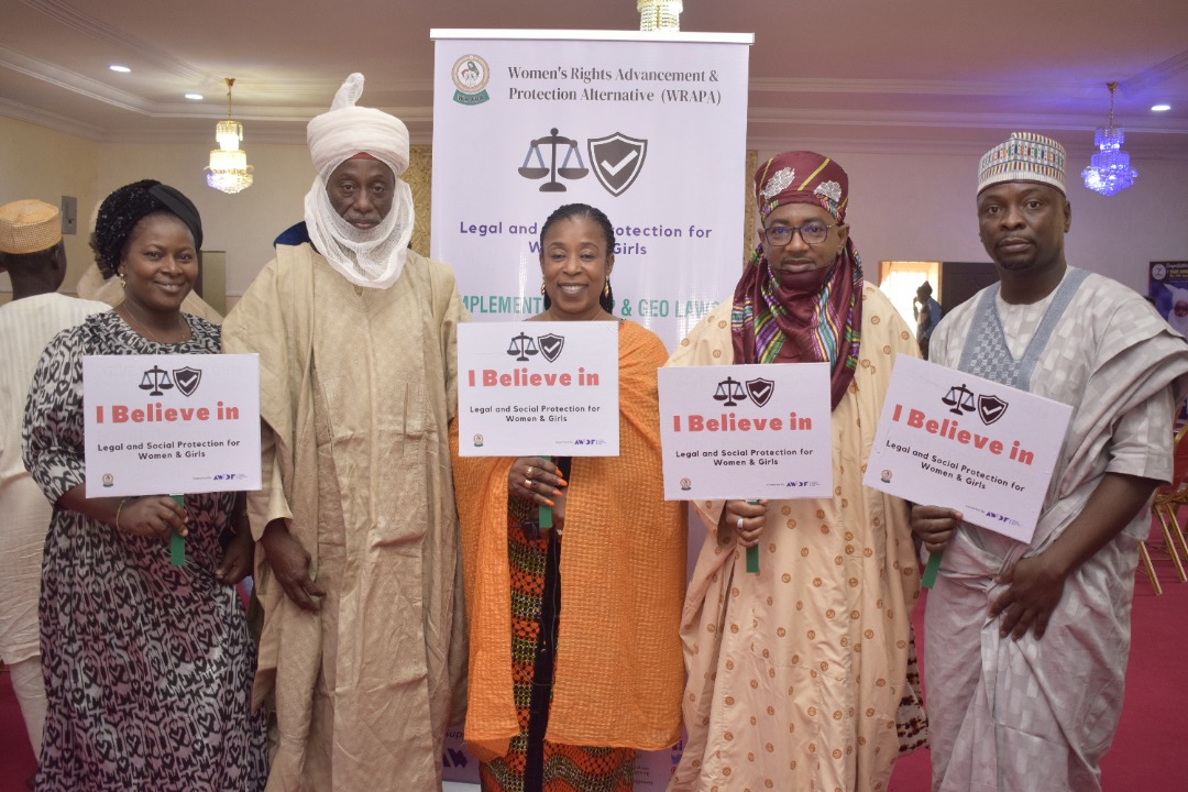 WRAPANG's tweet photo. discrimination in Nigeria. The NGP was officially unveiled by the Hon. Minister for Women Affairs, @PaulineKTallen. 

In the same vein, we paid an advocacy call to the Zazzau Emirate Council and Chikun LGA, Kaduna state to share the content of the VAPP Law and its implications. https://t.co/tVKeT1NoYo