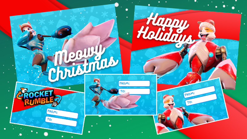 PixelNAUTSgames's tweet photo. It's #ChristmasCardDay and we're ringing in the Holiday Season with Rocket Rumble cards and tags! 🎄

Download the FREE printable PDFs: 
✉️https://t.co/Xd4NhJQAhB https://t.co/iH4pqhyBFz