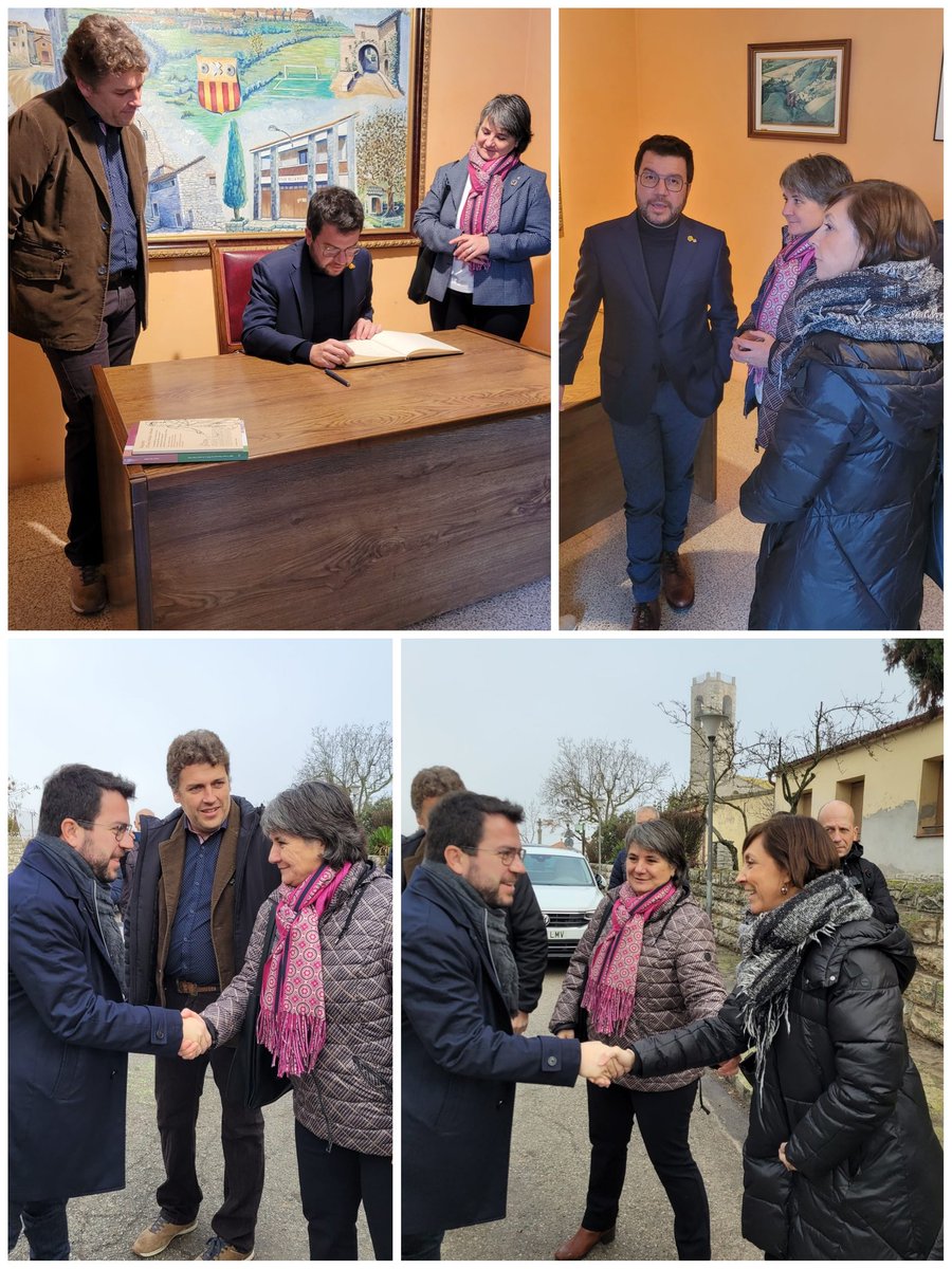 govcatcentral's tweet photo. El president de la Generalitat, @perearagones, ha visitat a l’Observatori de Pujalt (#AltaAnoia), on ha inaugurat el Telescopi Guille i de Solà - TGS acompanyat de la #delegada del @govern a la #CatalunyaCentral, @montsebarniol, i la directora ST d'@educaciocat, @gemma_boix. https://t.co/9IgzzuUZlI