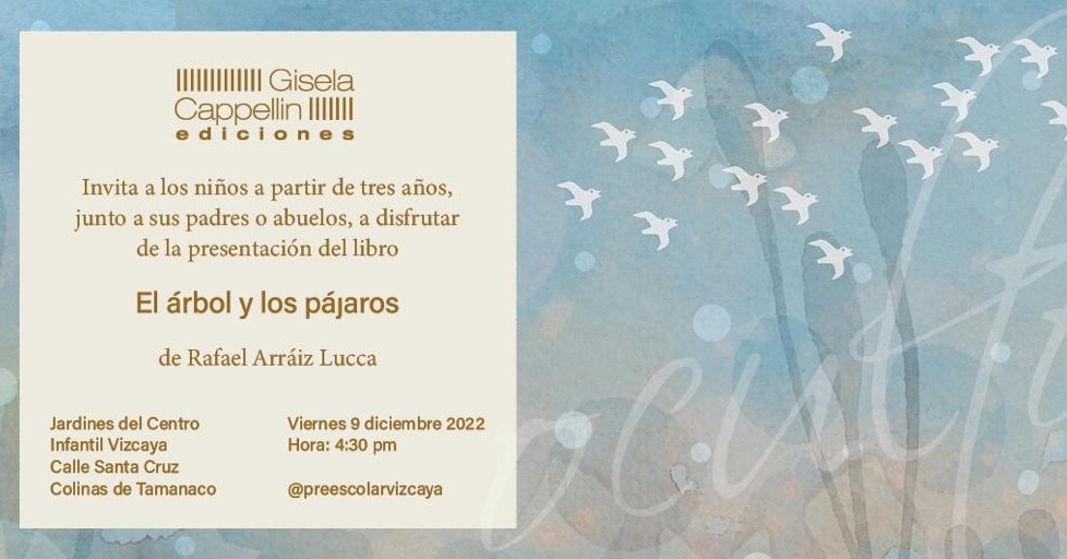 ¡Llegó el día! Los esperamos esta tarde en el Centro Infantil Vizcaya en Caracas. 

4:30 p.m 
#Elárbolylospájaros