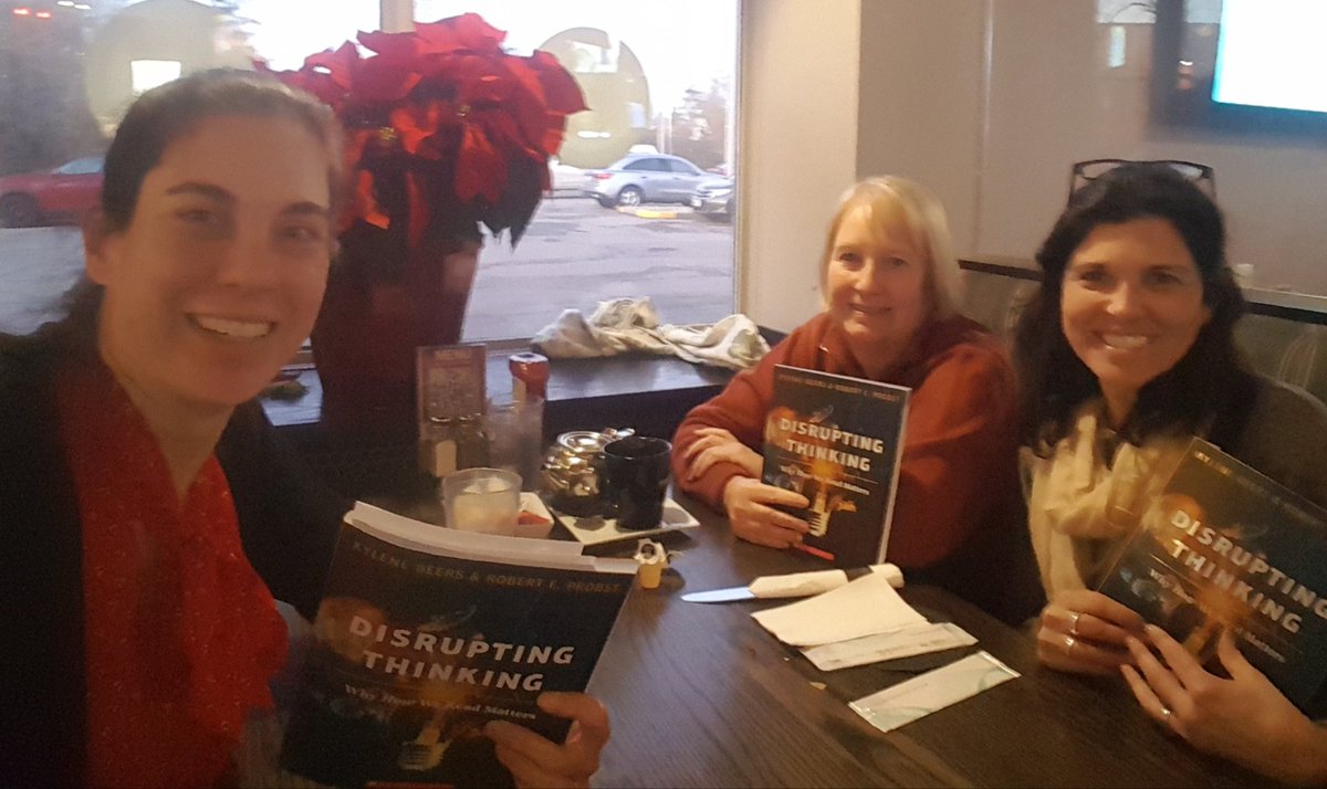 We had a quieter environment this time - no soccer or football games in the background. And still had a great chat about how to improve our Ss' reading experience by #DisruptingThinking (<a href="/KyleneBeers/">Kylene Beers</a> &amp; Robert E Probst)
<a href="/McHughEduCentre/">M.F. McHugh Education Centre</a> 
<a href="/amanda_ocsb/">AmandaB</a>