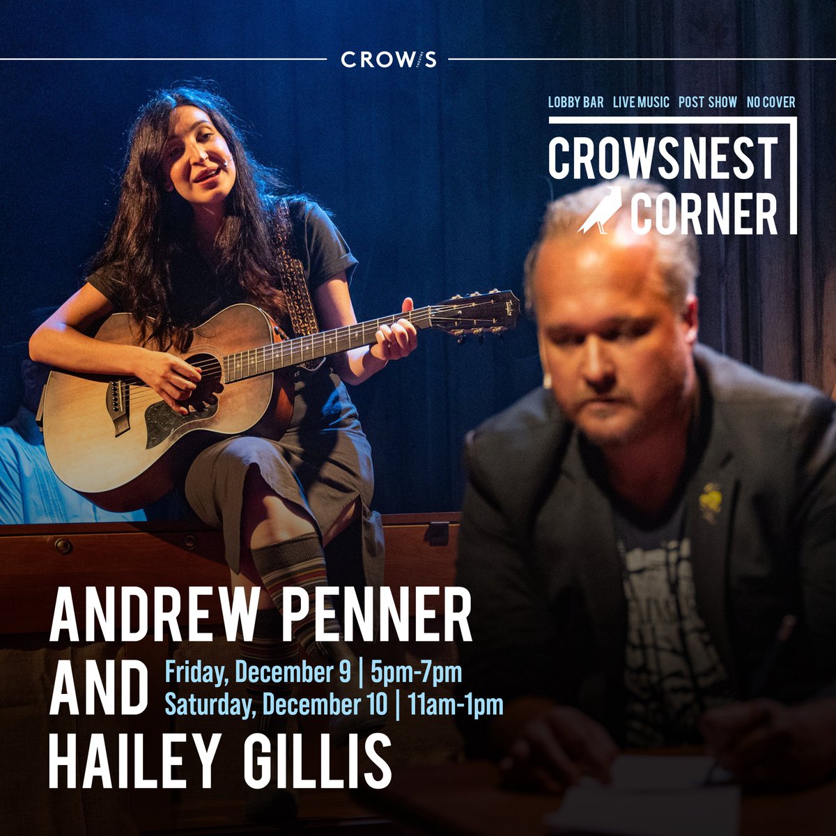 crowstheatre's tweet photo. Today's the day we launch our HOLIDAY CORNER MARKET and a series of seasonal Crowsnest Corner concerts starting with Hailey Gillis and Andrew Penner.
Today from 5-7pm and tomorrow from 11am-1pm.
#LiveMusic #HolidayCornerMarket #DundasAndCarlawHolidayCorner #CrowsnestCorner https://t.co/IlZlgqliGR