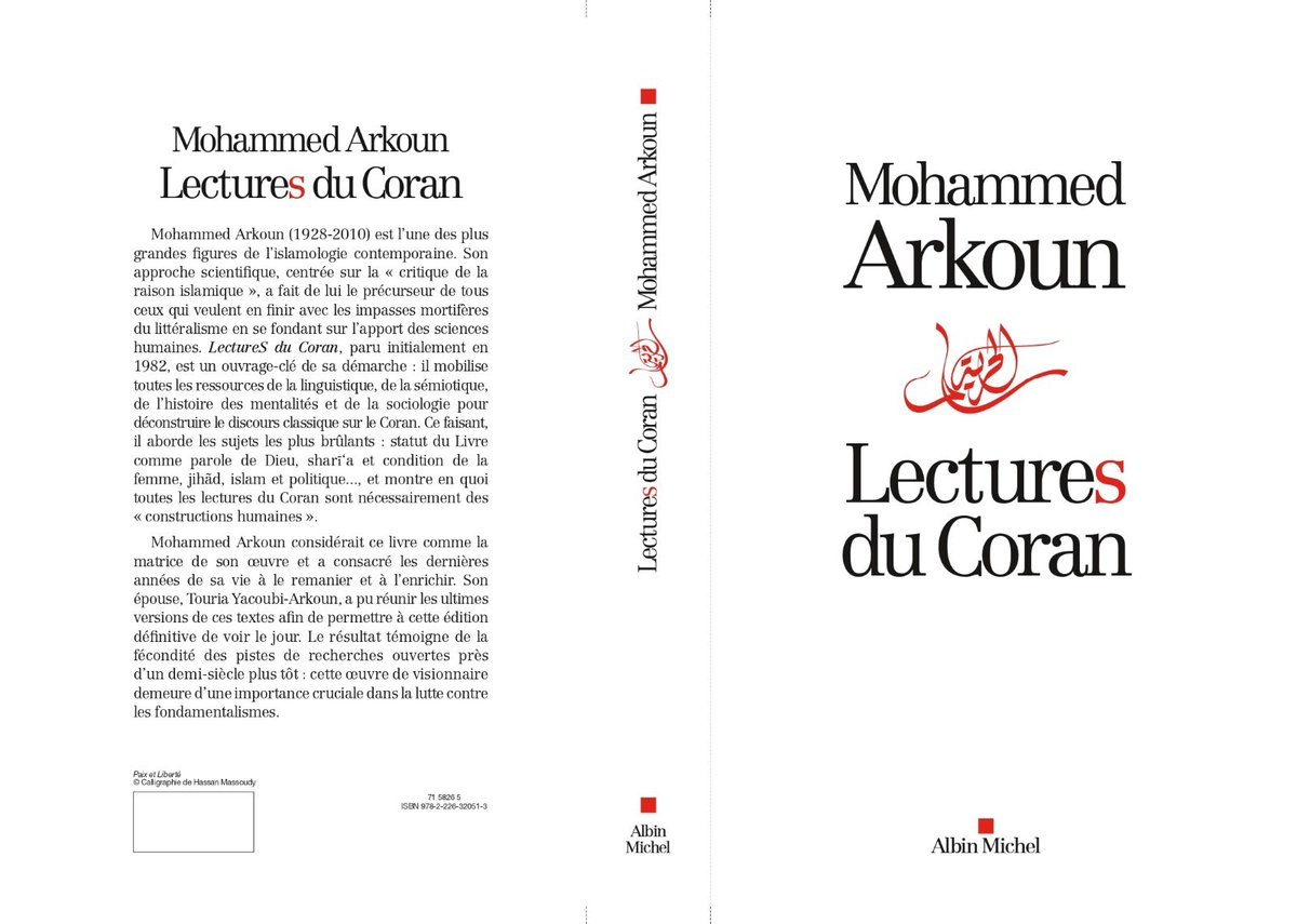Minbarinfo's tweet photo. Ce livre de #MohamedArkoun, paru chez #AlbinMichel mobilise toutes les ressources des sciences humaines et sociales ainsi que les sciences de la langue pour déconstruire le discours classique sur le #Coran. 

https://t.co/NOnJhGqYOP https://t.co/W4PA141LaX