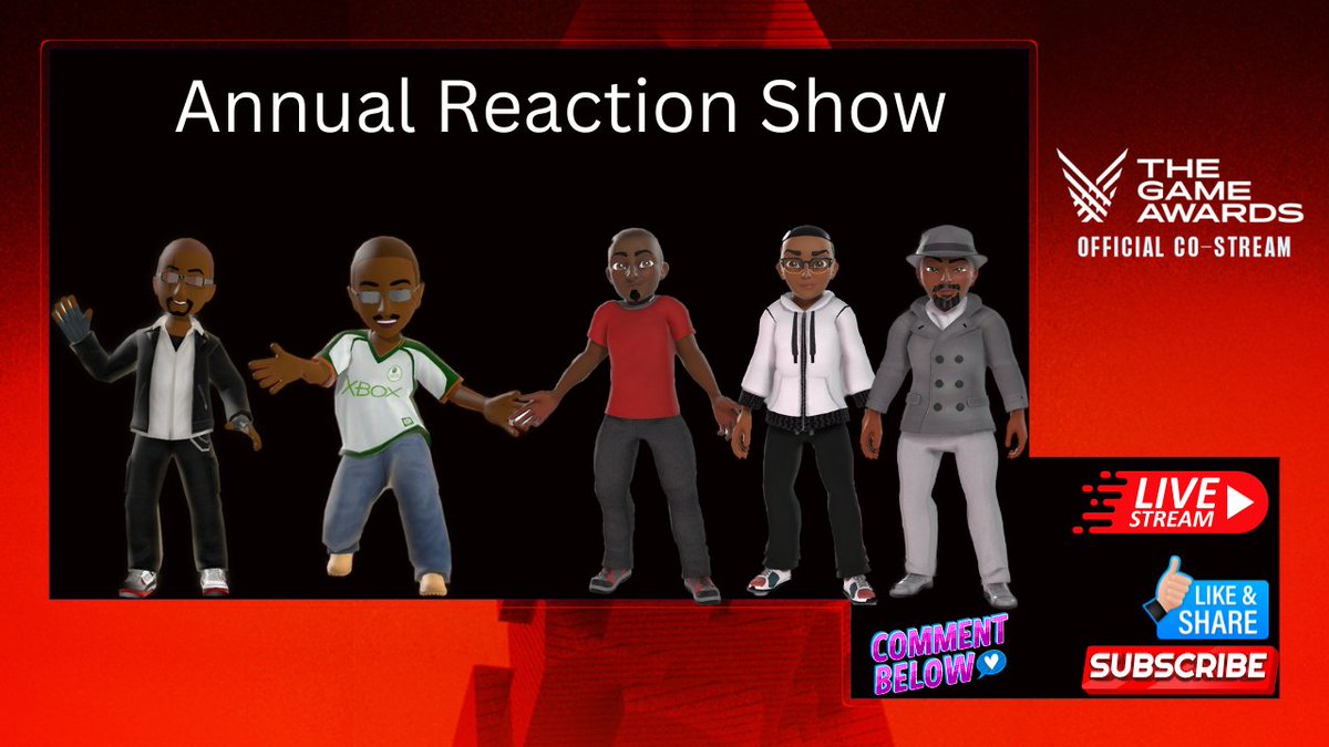 JayFlemming's tweet photo. Big thanks to everyone who showed up last night for our annual reaction show. We had a great time, our chat's are always LIVE and last night did not disappoint. Catch it on our YouTube channel if you missed it.
#TheGameAwards #livereactions #youtube #winginitpodcast https://t.co/g5cmBIo8Vs