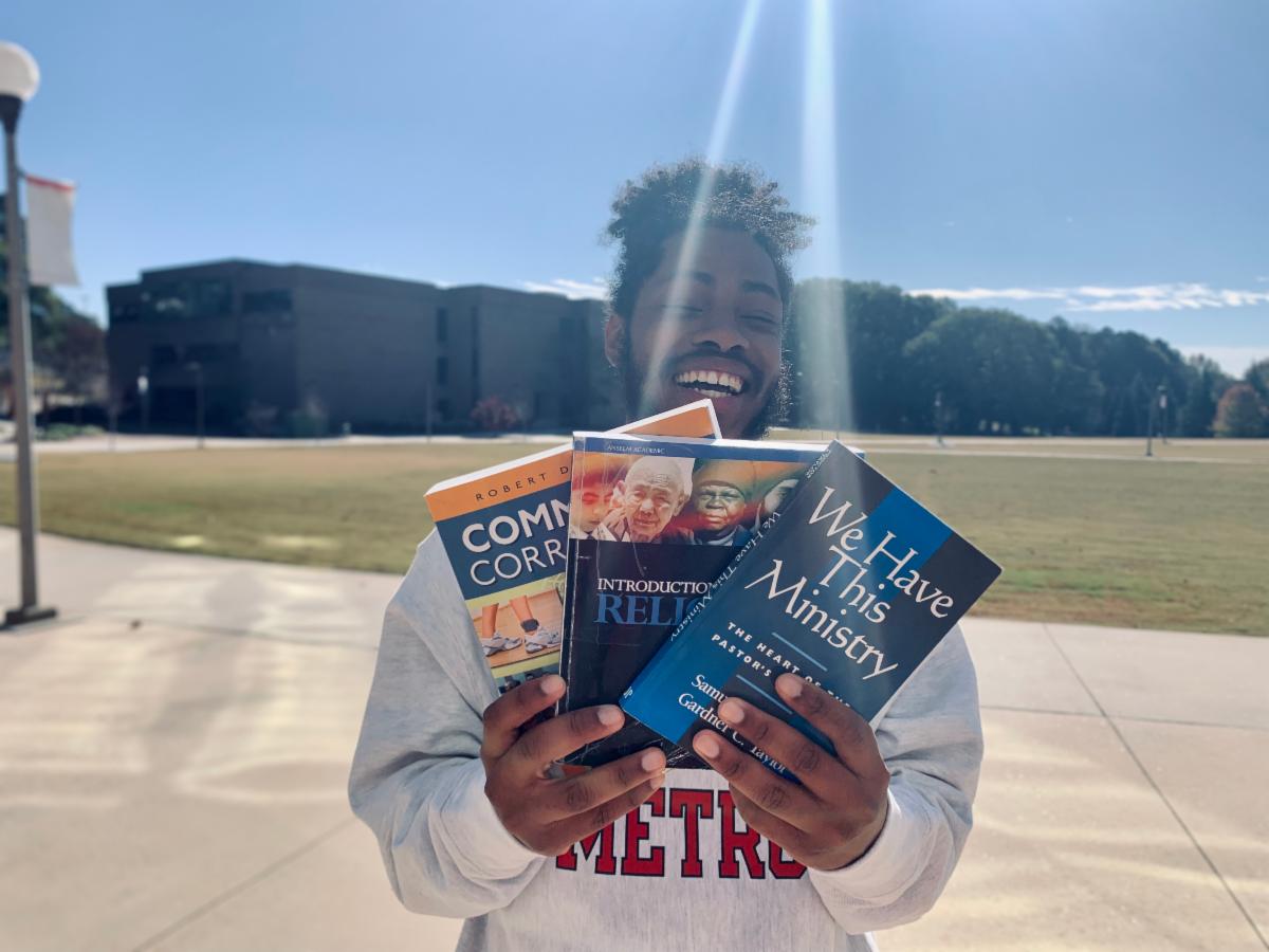 atlmbookstore's tweet photo. Fall rentals are due today! 📚

Have a question about returning your rentals? Check out "Rentals" in our Help Center tab at https://t.co/RfMC7LLMTV or email us at atlm@textbookbrokers.com. https://t.co/FarHNKE7vj
