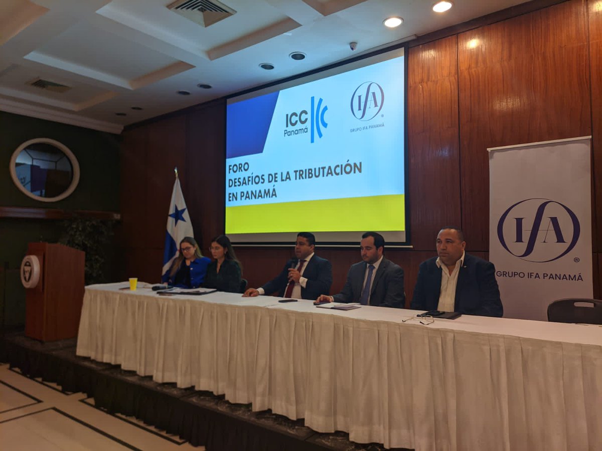 IfaPanama's tweet photo. Nos complace compartir el éxito de lo que fue el Foro "Desafíos de la Tributación en Panamá" junto a @ICCPma, el martes 6 de diciembre de 2022.

Agradecemos a los excelentes expositores y al público por su participación y apoyo.

#IFAPanama #Foro #Tributaristas #AbogadosPanama https://t.co/xE2tX25ipW