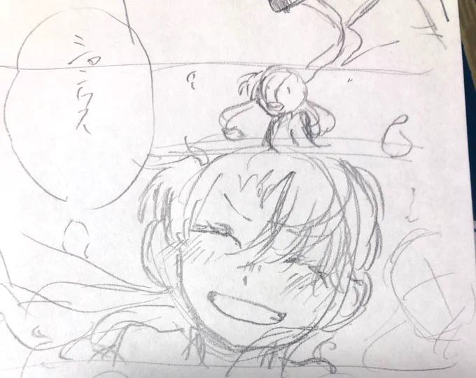 ウタちゃんの笑顔が可愛い漫画を描いています 