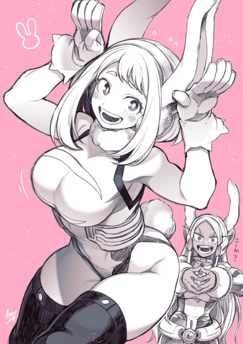 #今年も残りわずかなので今年一番伸びた絵を貼る見た絵描きさんも強制でやる 
ほぼ新しい絵だけど軽い気持ちで自分が見たいな～と思って描いた欲望丸出しの絵でした🤤見て下った方々には大感謝🐰🍵 